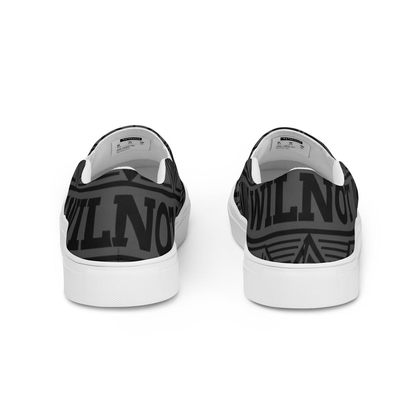 WILNOT – Geometric Blackout Slip-Ons